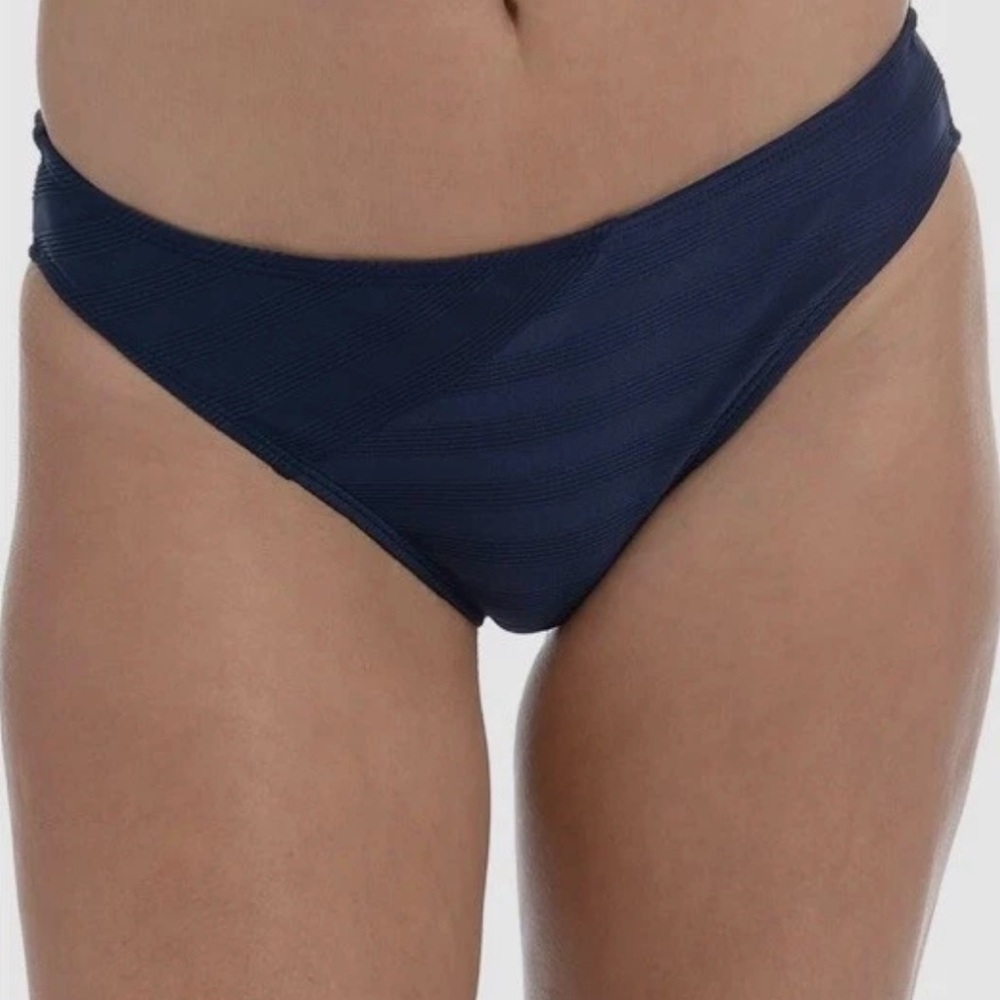 La Blanca Women's Hipster Bikini Swimsuit Bottom Ind Blue Size 12 NWT
